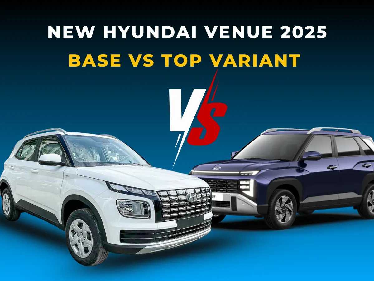 New Hyundai Venue 2025: Base vs Top Variant Design Differences-image