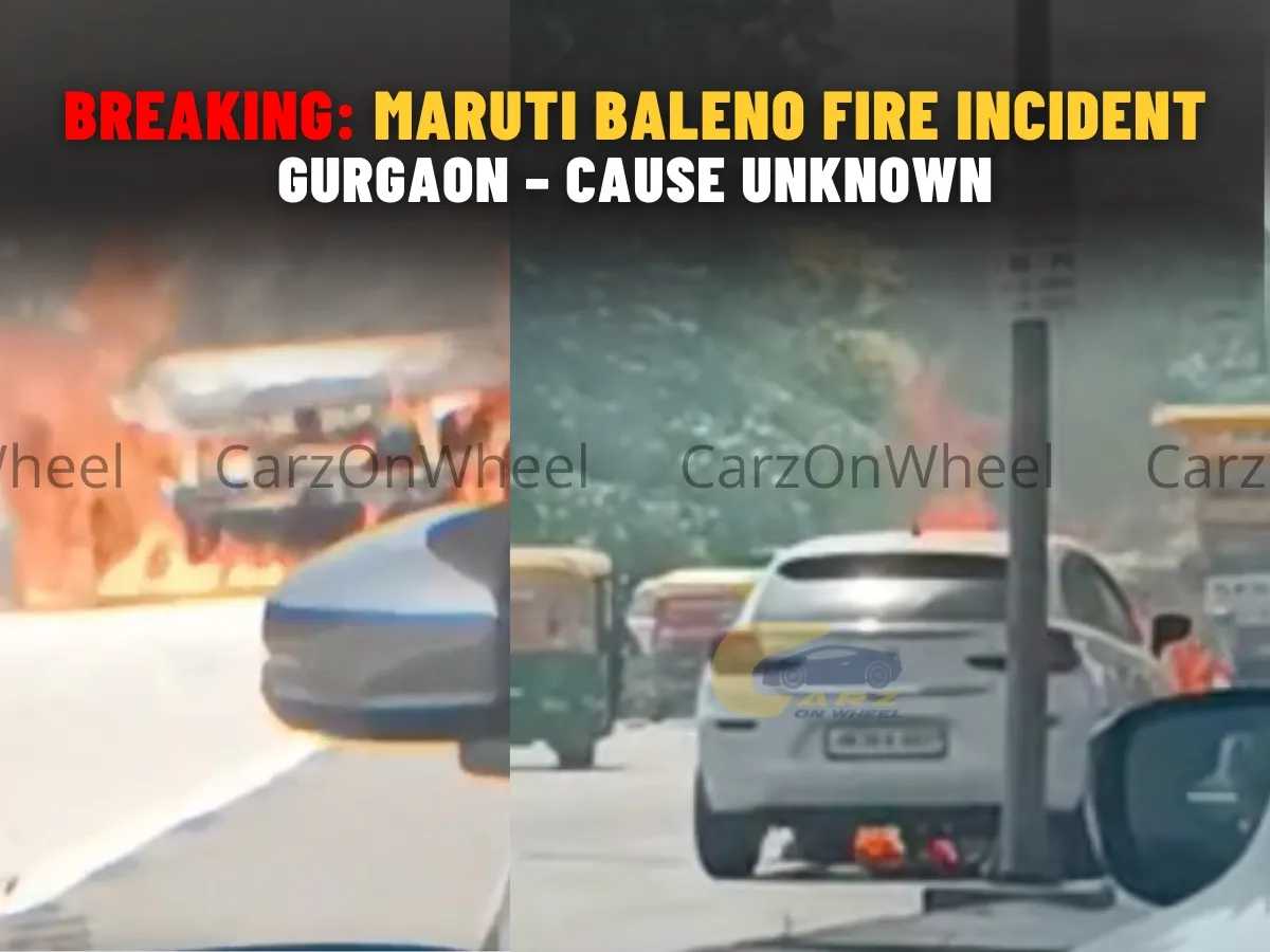 Maruti Baleno Caught Fire Sector 48 Gurgaon | 12 Sep Incident Update-image