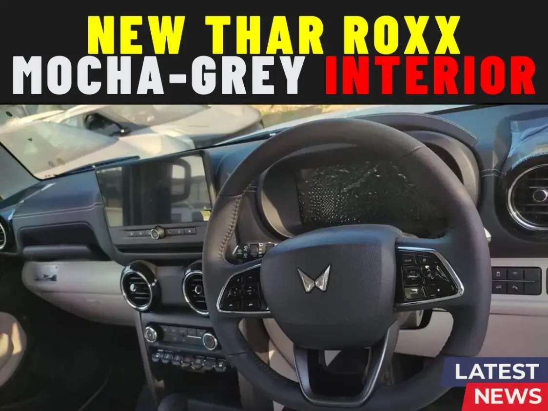 New Thar Roxx Mocha Grey Interior 2025 - Bold Style and Comfort