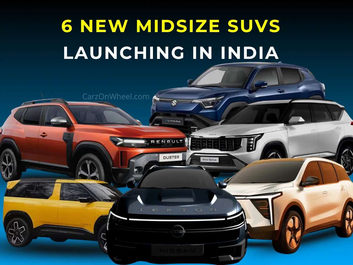 6 New Midsize SUVs Launching in India in 2025-26