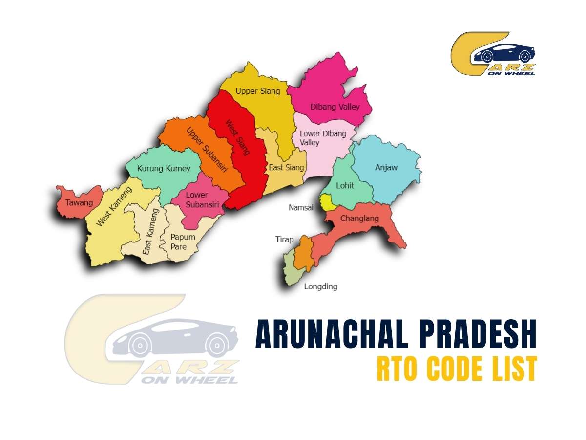 Arunachal Pradesh RTO Codes List 2026 - A Complete Guide