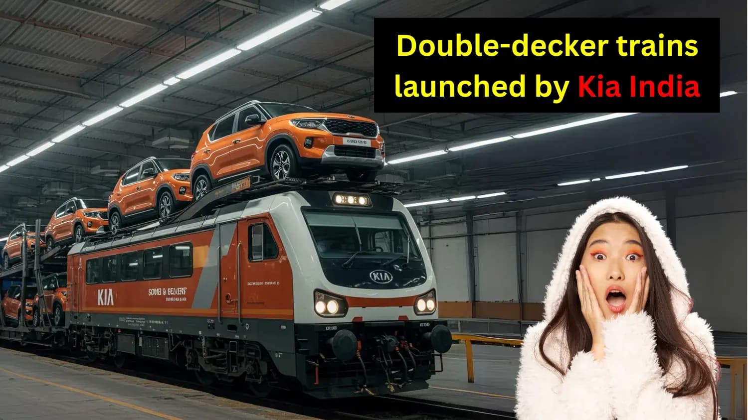 India’s First SUV Kia Double Decker Train by Kia India 2025