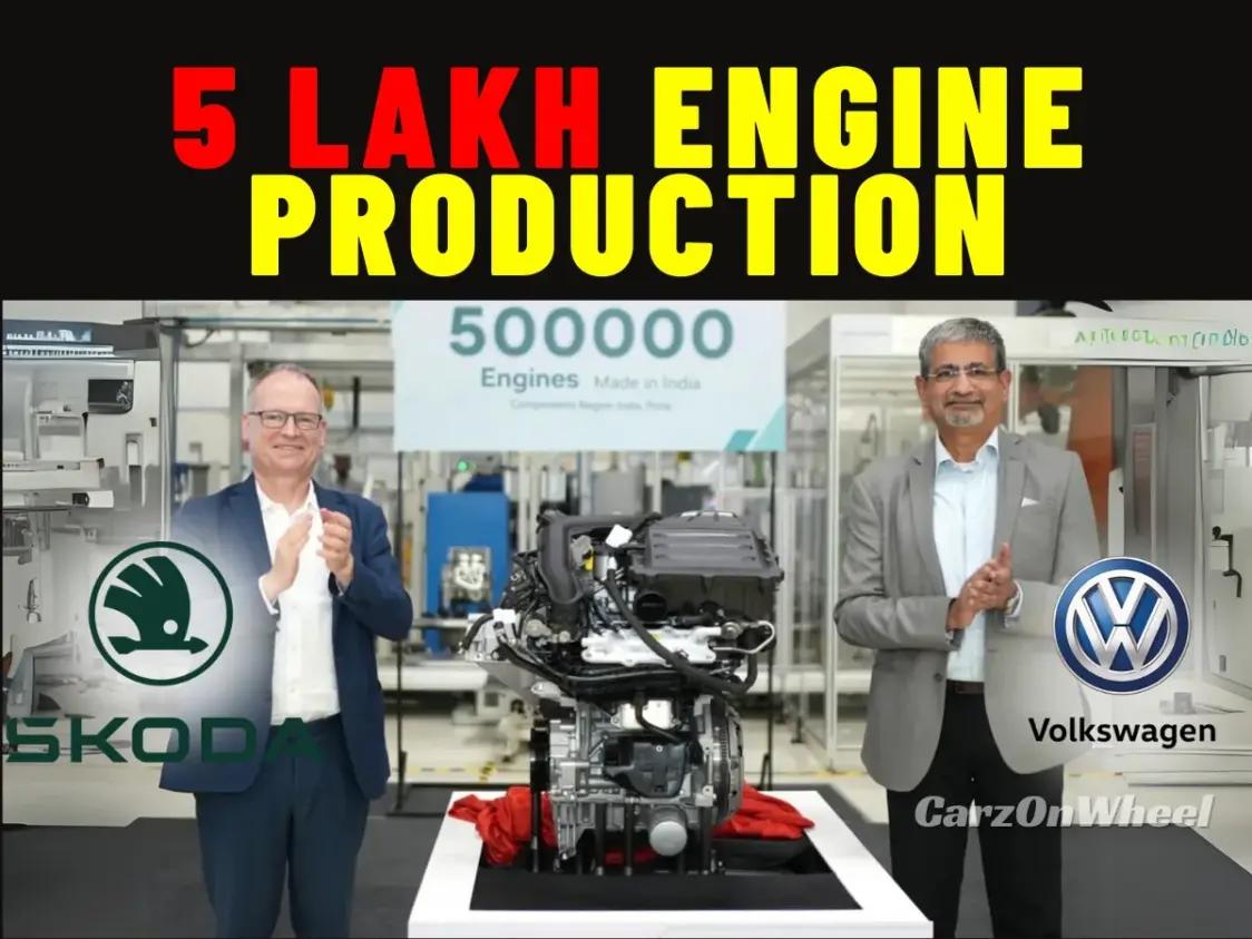 Škoda Auto Volkswagen India Produces 5 Lakh Engines at Chakan Plant