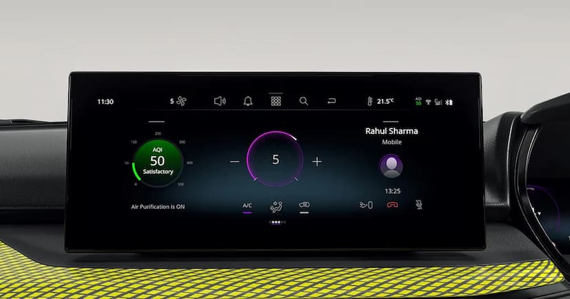 Tata Harrier Information Diaplay