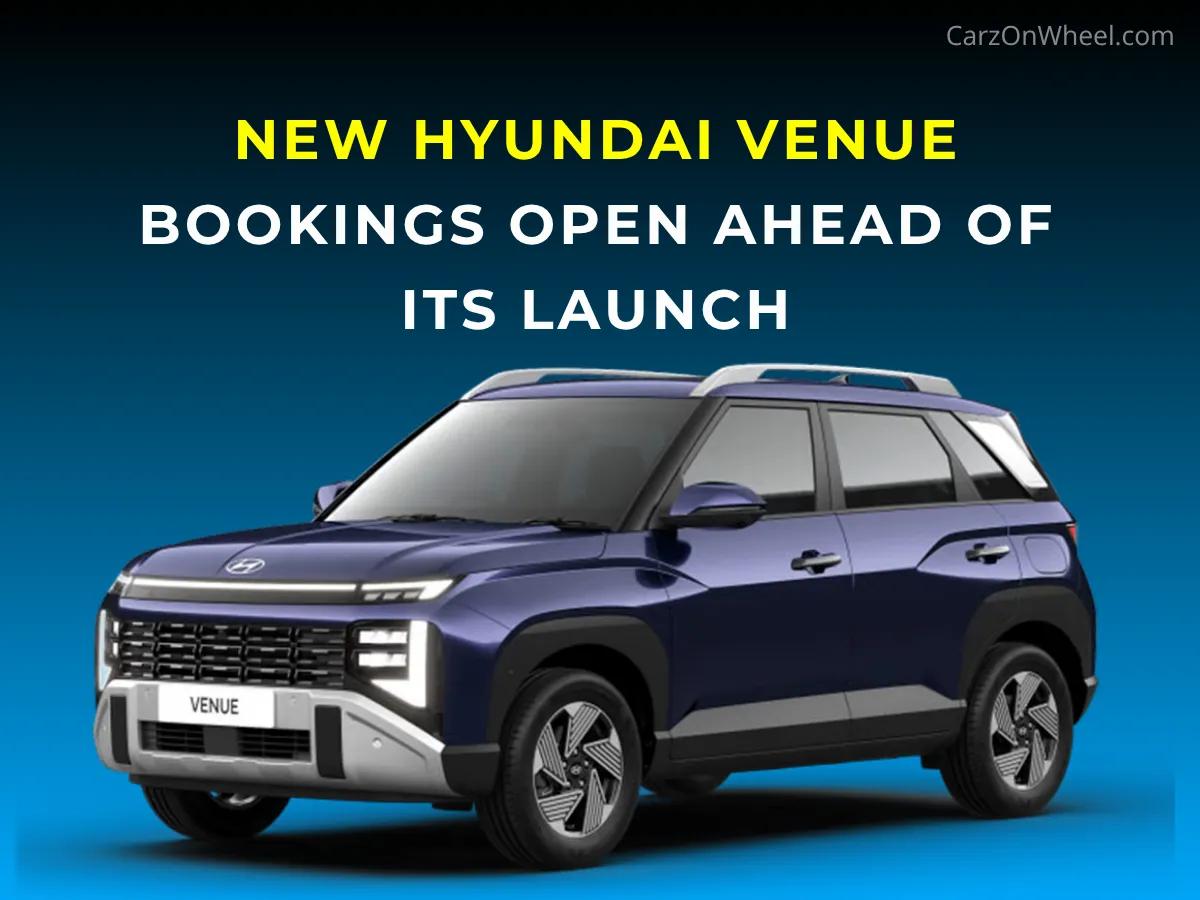 All-New Hyundai Venue 2025 Bookings Open, Launches on Nov 4