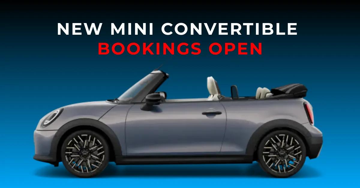 New MINI Convertible Bookings Open in India