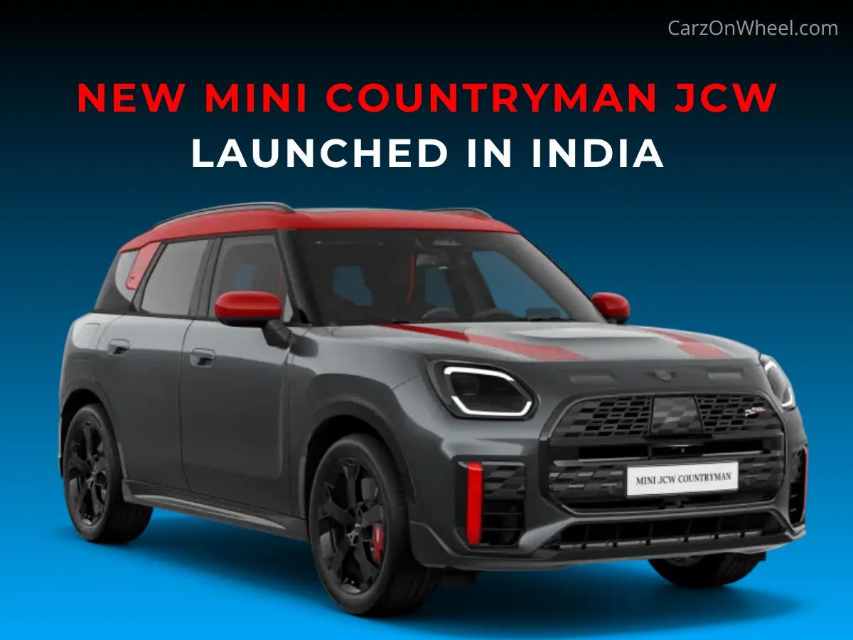 New Mini Countryman JCW Launched at Rs 64.90 Lakh