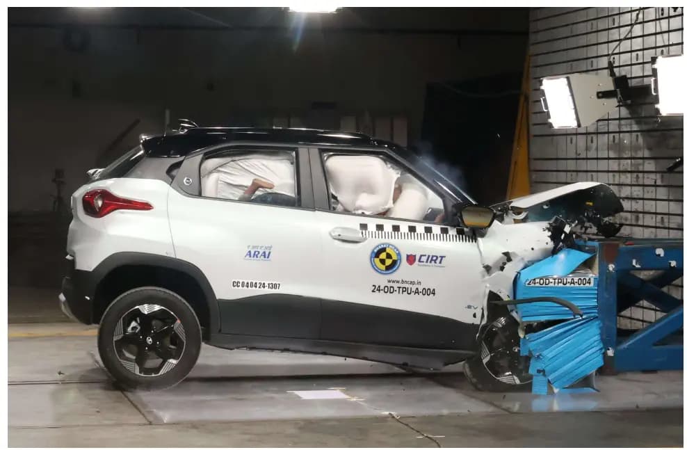 Punch EV crash test