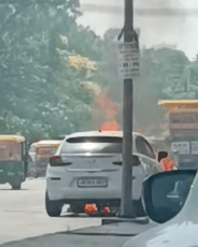 Maruti Baleno Caught Fire Sector 48 Gurgaon | 12 Sep Incident Update image