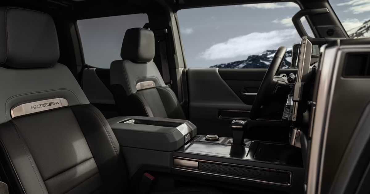 Interior of Hummer EV