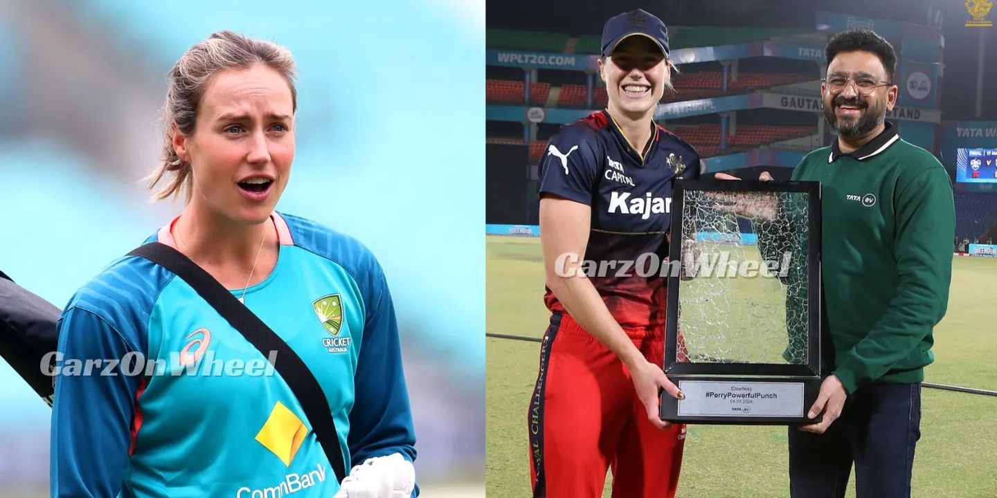 ellyse perry car glass broken