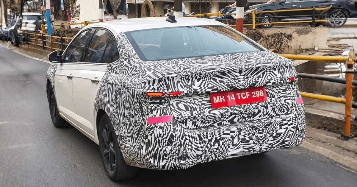 2026 Skoda Slavia Facelift Spied Testing on Indian Roads