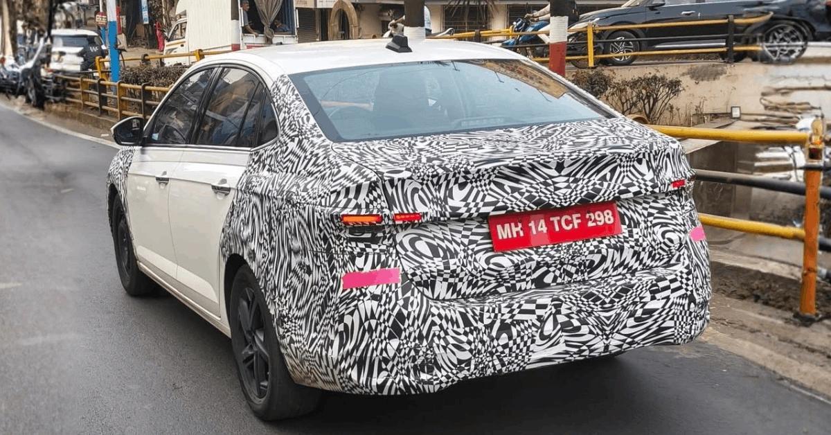 2026 Skoda Slavia Facelift Spied Testing on Indian Roads