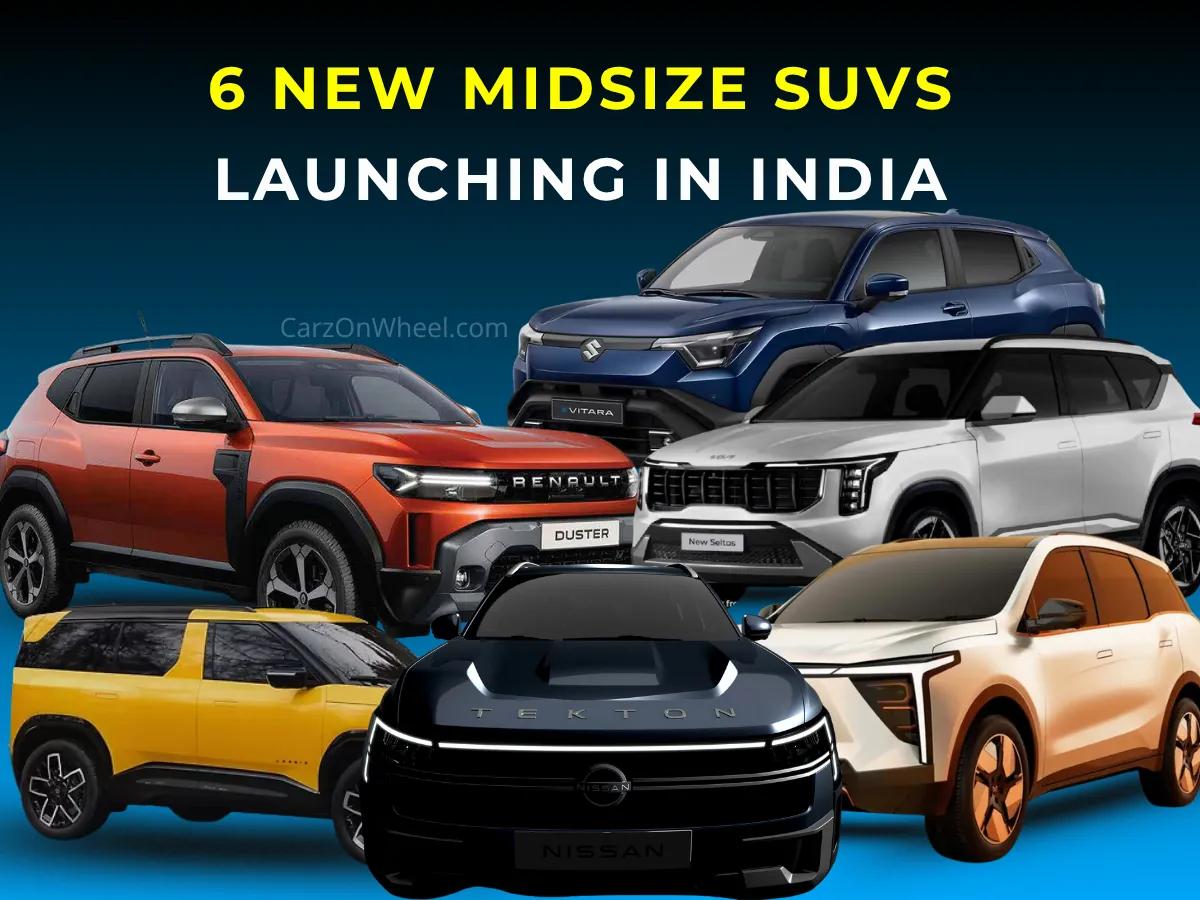 6 New Midsize SUVs Launching in India in 2025-26