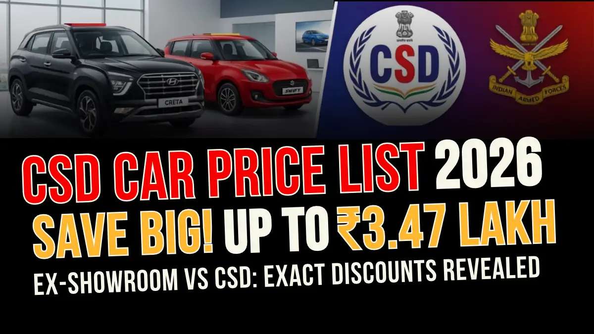 CSD Car Price List 2026: All Brands, Eligibility,