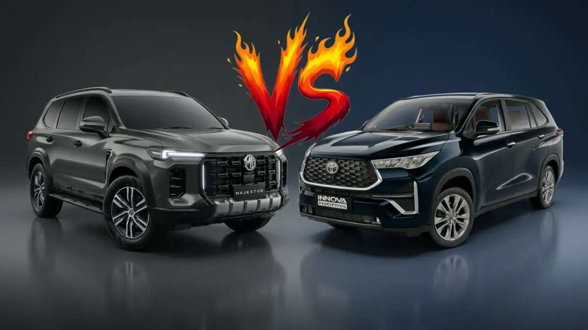 MG Majestor Vs Toyota Innova Hycross Comparison 2026: Which 7-Seater to Buy