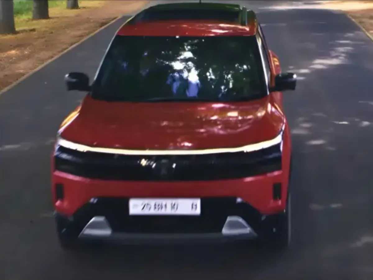 New Tata Sierra Teased in Bold Red with Triple-Screen Dash New Tata Sierra Teased in Bold Red with Triple-Screen Dash-image