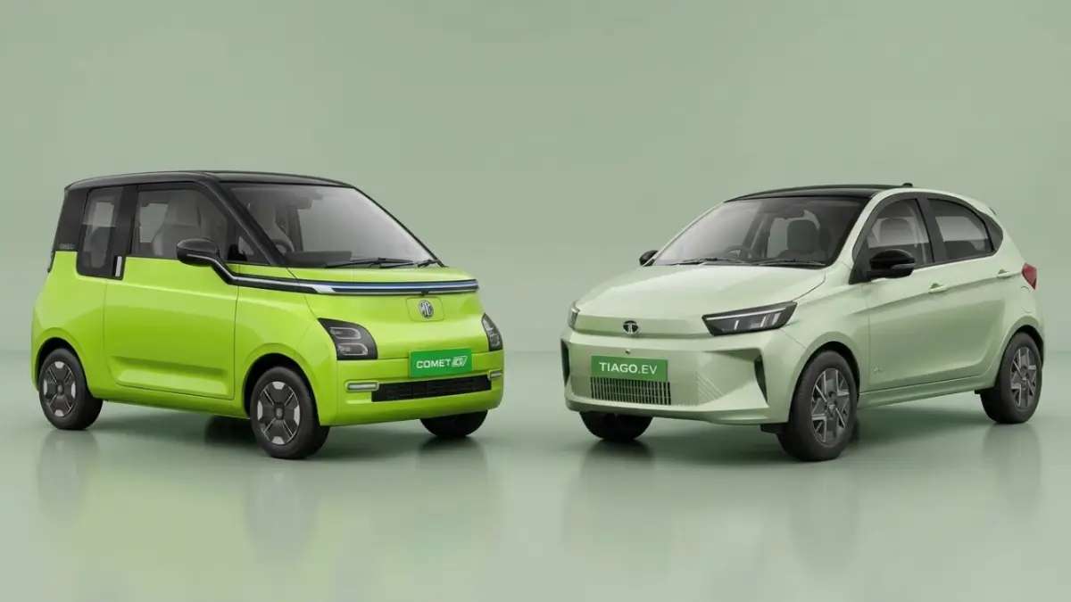 Tata Tiago EV Facelift Vs MG Comet EV : Comparison of Most Affordable EVs
