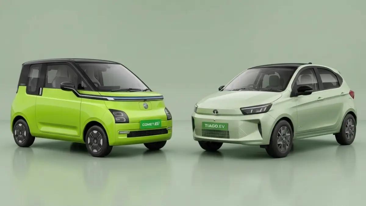 Tata Tiago EV Facelift Vs MG Comet EV : Comparison of Most Affordable EVs